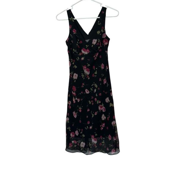 City Triangles Y2K Style Floral Midi Dress Size 5 Cocktail Romantic Sheer - Picture 1 of 5
